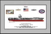 Naval Print Historical USS Ronald Reagan CVN-76
